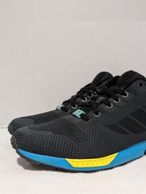 adidas Originals ZX Flux Torsion Black, Blue and Yellow Men’s Sneakers